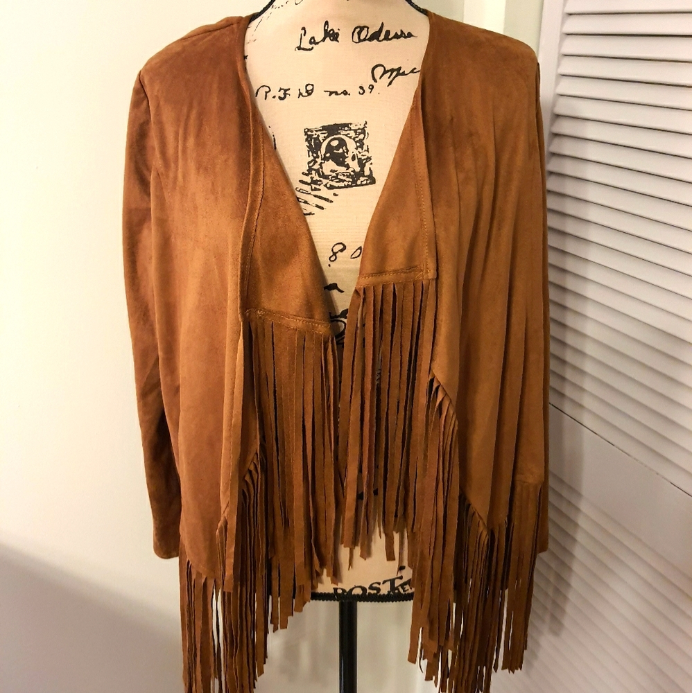 SAN SOUCI - faux suede jacket